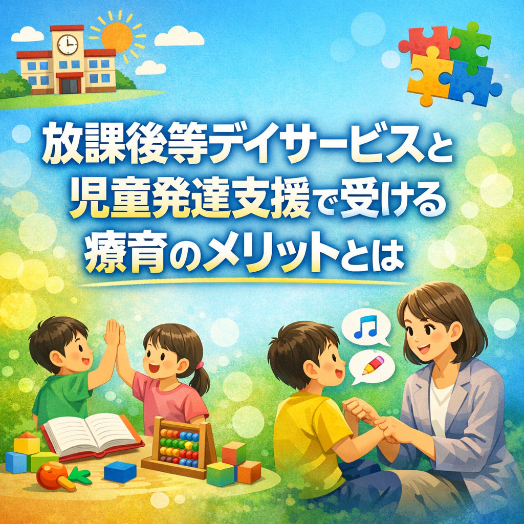 放課後等デイサービスと児童発達支援で受ける療育のメリットとは