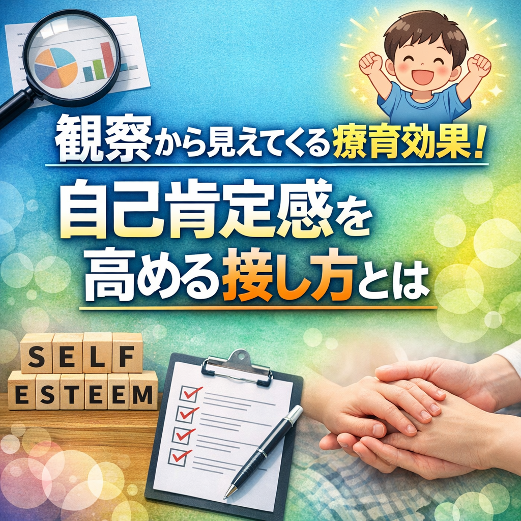 観察から見えてくる療育効果！自己肯定感を高める接し方とは